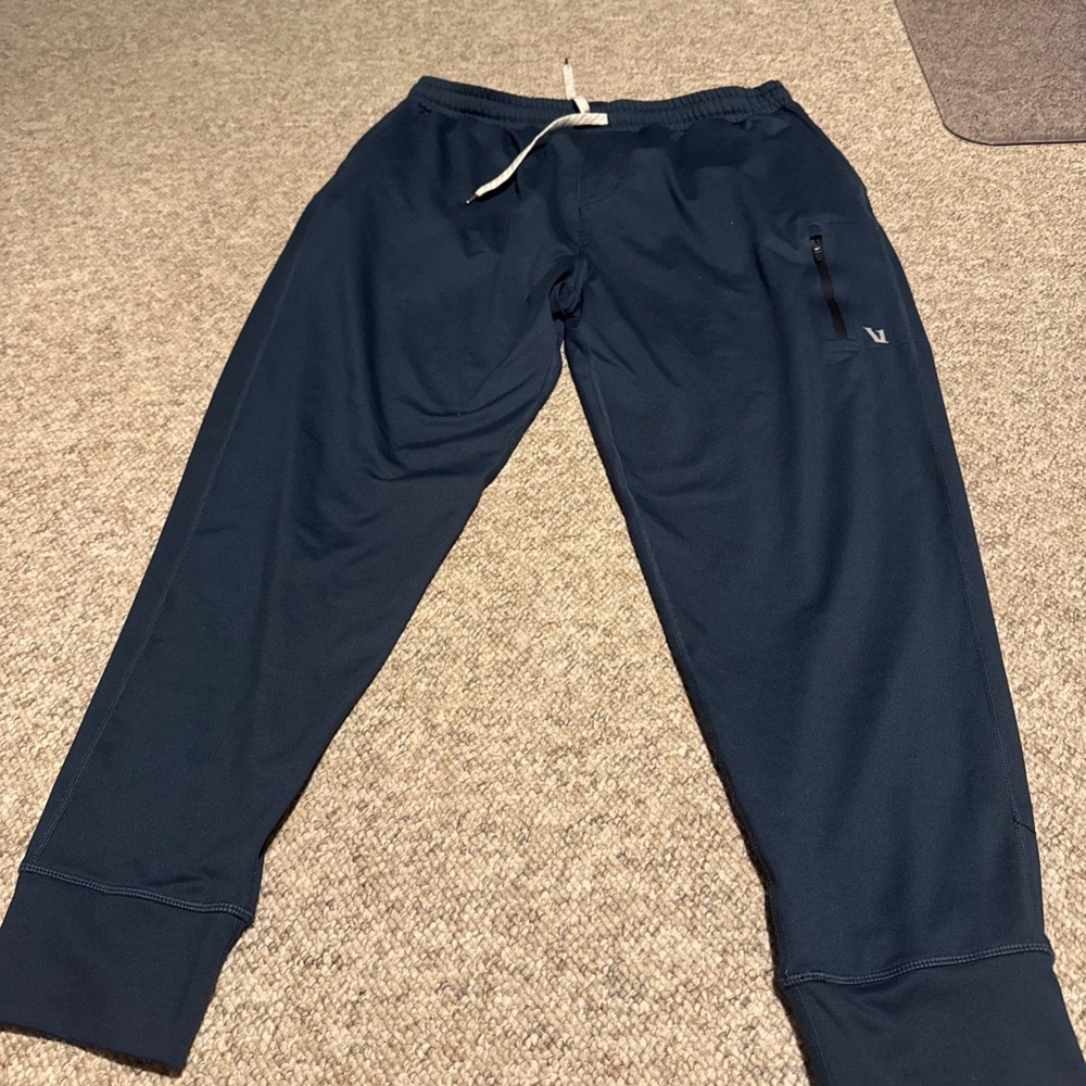 Mens Xl VOURI Sunday Performance Jogger Ink Heather Navy Blue